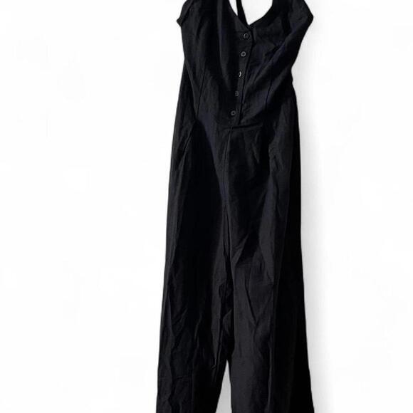 L*SPACE Alena Halter Wide Leg Linen Jumpsuit - Picture 2 of 5